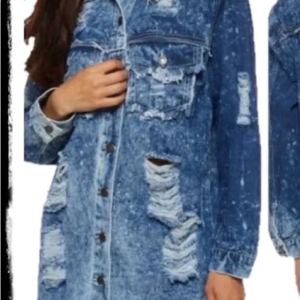 Women's Distressed Denim Jacket